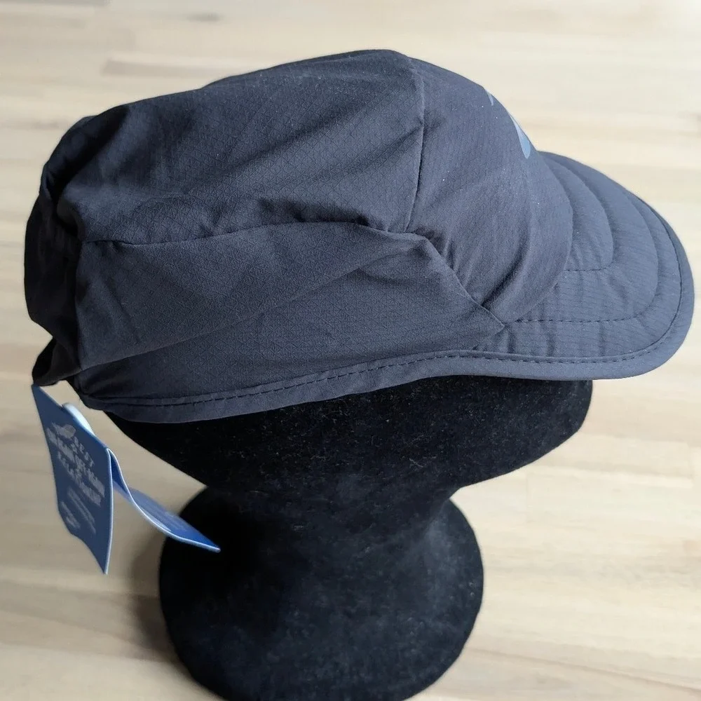 Brooks Lightweight Packable Running Hat Black Wind Rain Resistant Cap NWT‎